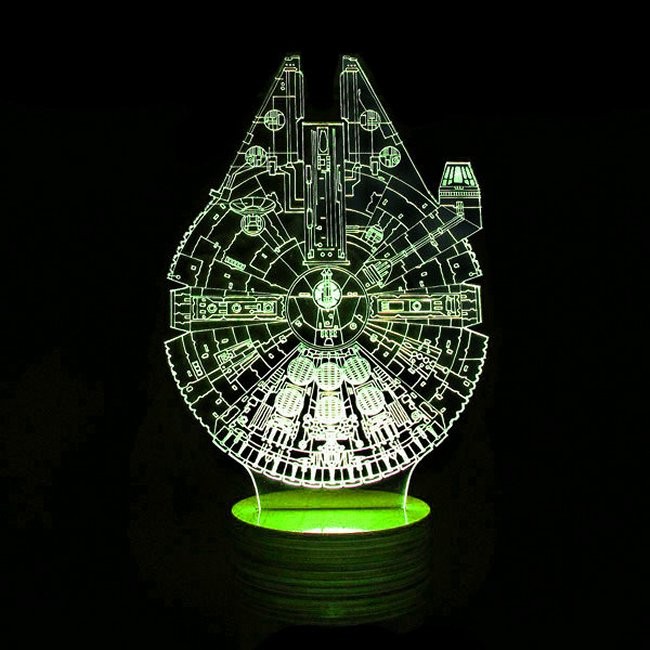 Star Wars 3D Blueprint Deco Lamps