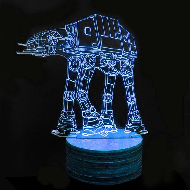Star Wars 3D Blueprint Deco Lamps