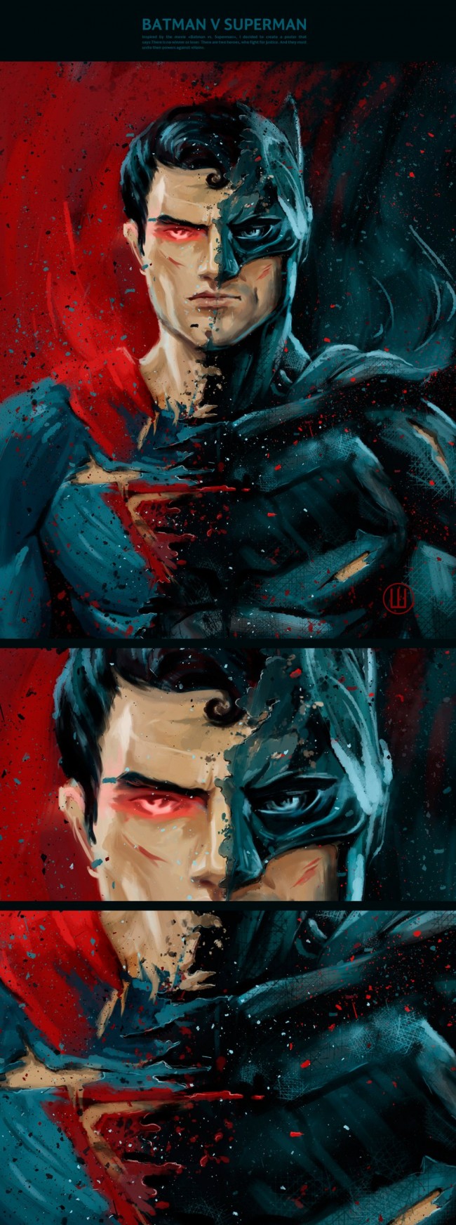 Batman vs. Superman Fan Art Poster