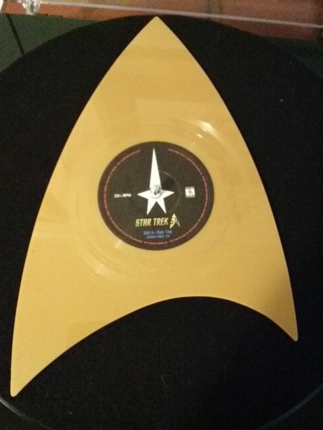 New Star Trek Insignia Shaped Vinyl Single