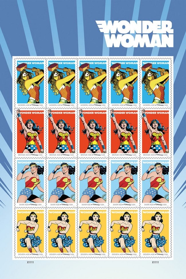 Wonder Woman 75th Anniversary Stamps