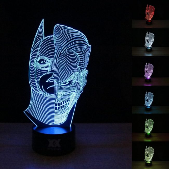 Batman And Joker 3D Lamps