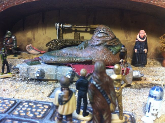 Incredible Jabba The Hutt Throne Room Diorama