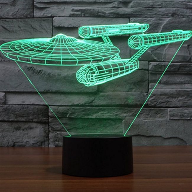 Star Trek USS Enterprise 3D LED Lamp