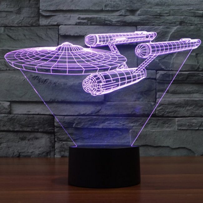 Star Trek USS Enterprise 3D LED Lamp