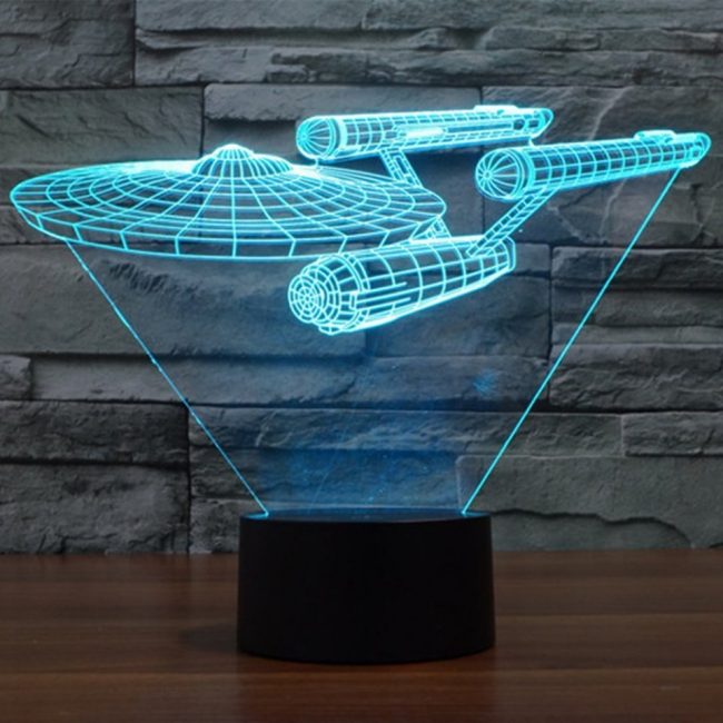 Star Trek USS Enterprise 3D LED Lamp