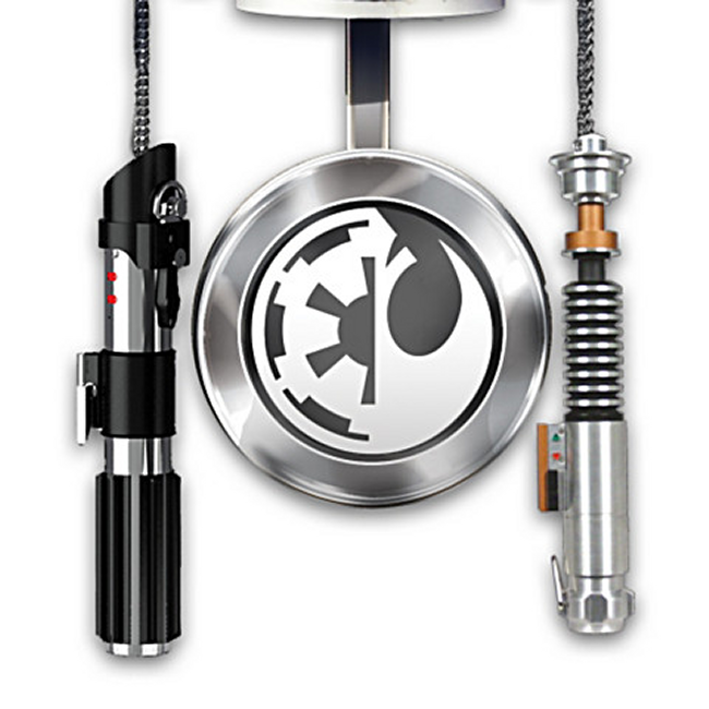 Star Wars Return Of The Jedi Wall Clock With Light-Up Lightsabers