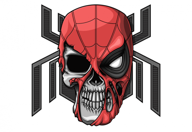 The Skull Of A Hero - Badass Tattoo Style Superhero Skulls