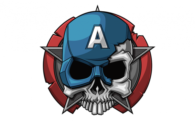 The Skull Of A Hero - Badass Tattoo Style Superhero Skulls