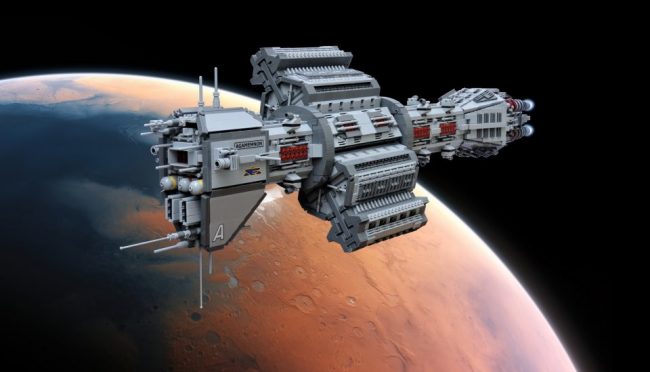 Babylon 5 EAS Agamemnon Recreated In LEGO
