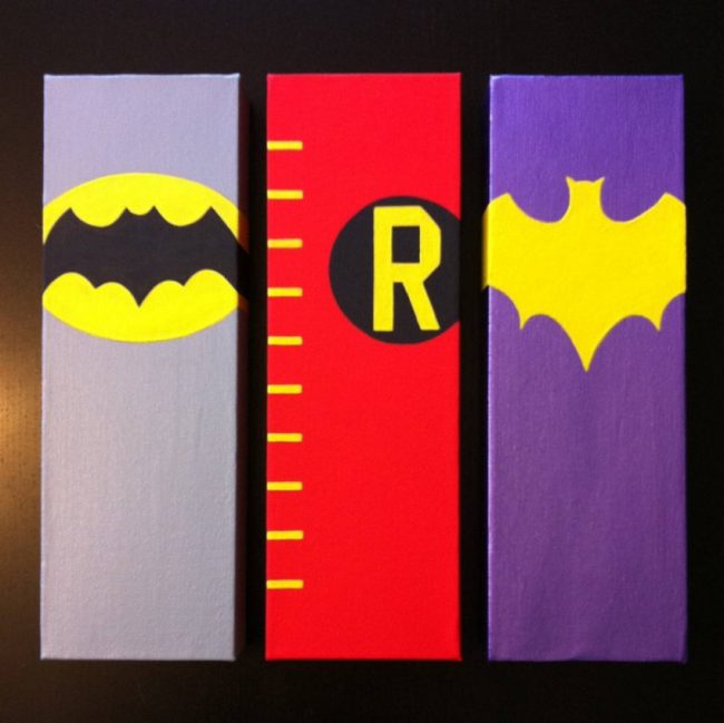 Batman 60's Canvas Triptych - Batman, Robin and Batgirl