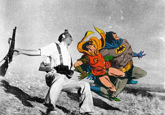 War Photography Mashed Up With Vintage Comics