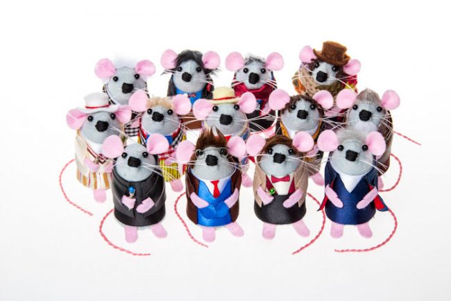 Adorable Doctor Who Mouse Christmas Ornaments