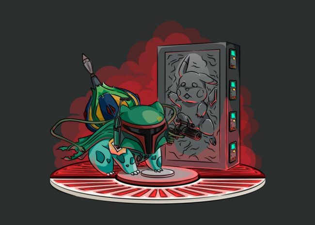 Boba Saur Star Wars  Pokemon Mashup Art