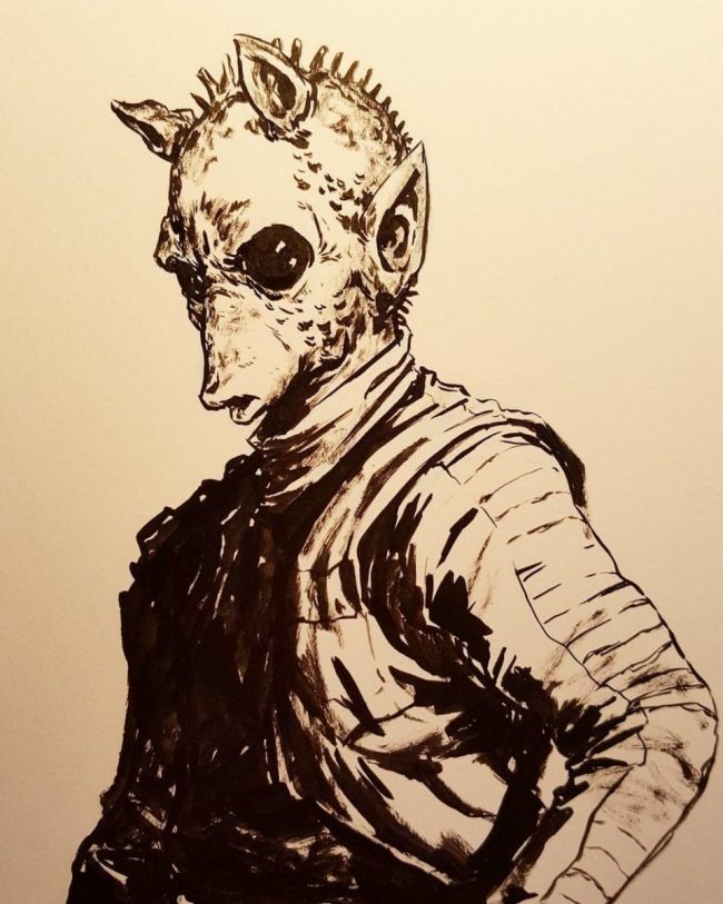 Cool Star Wars Bounty Hunters Art