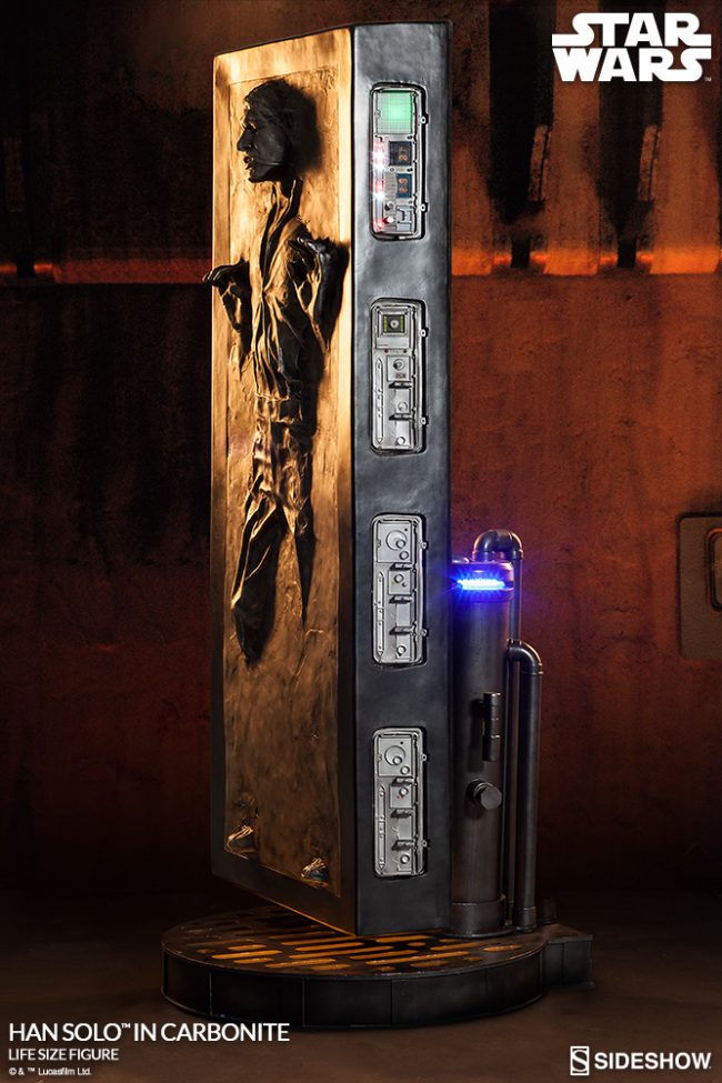 Life-Size Han Solo in Carbonite Figure by Sideshow Collectibles