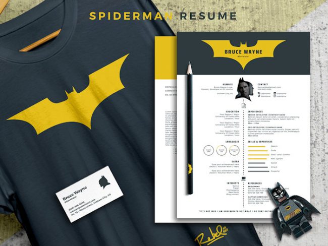You're Hired - Batman And Spider-Man Resumes
