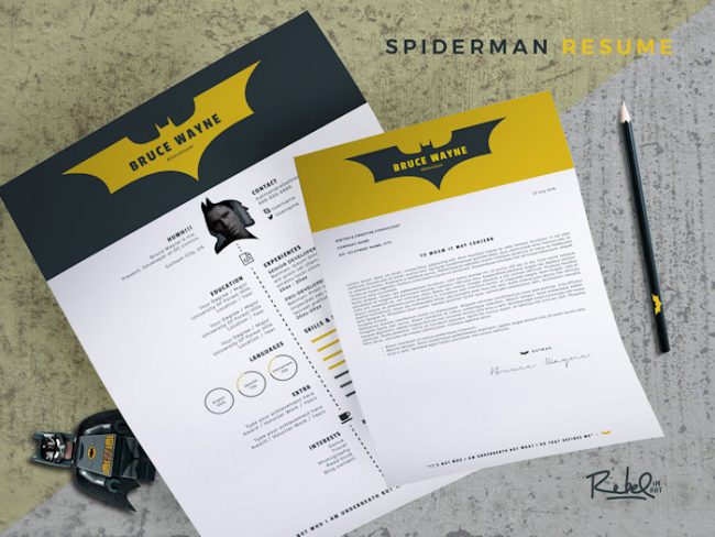You're Hired - Batman And Spider-Man Resumes
