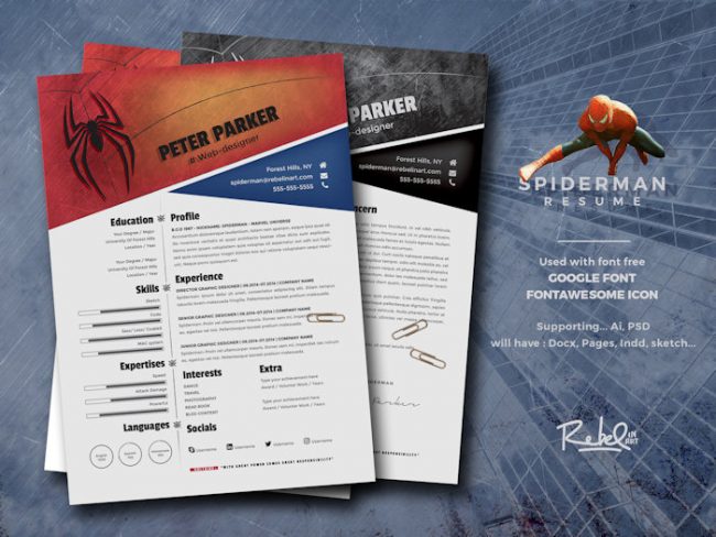 You're Hired - Batman And Spider-Man Resumes