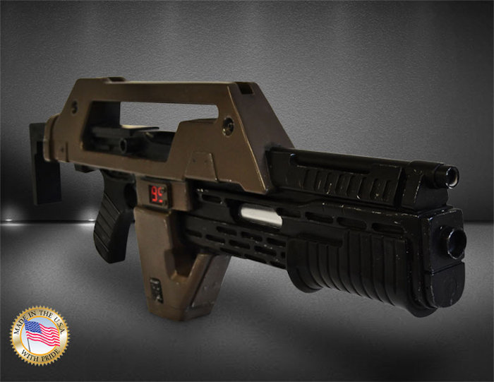 Aliens M41A1 Pulse Rifle Brown Bess Weathered Prop Replica