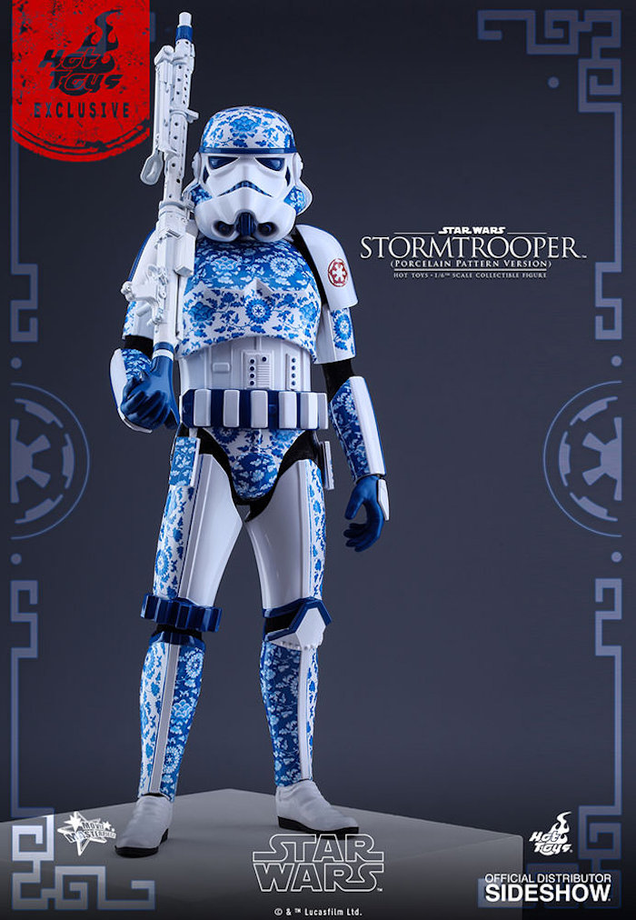 Porcelain Pattern Stormtrooper Figure by Hot Toys