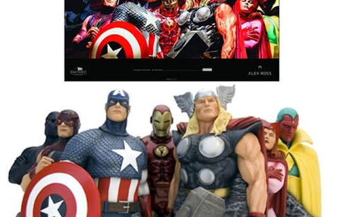 The Avengers - Assemble by Alex Ross Sculpture